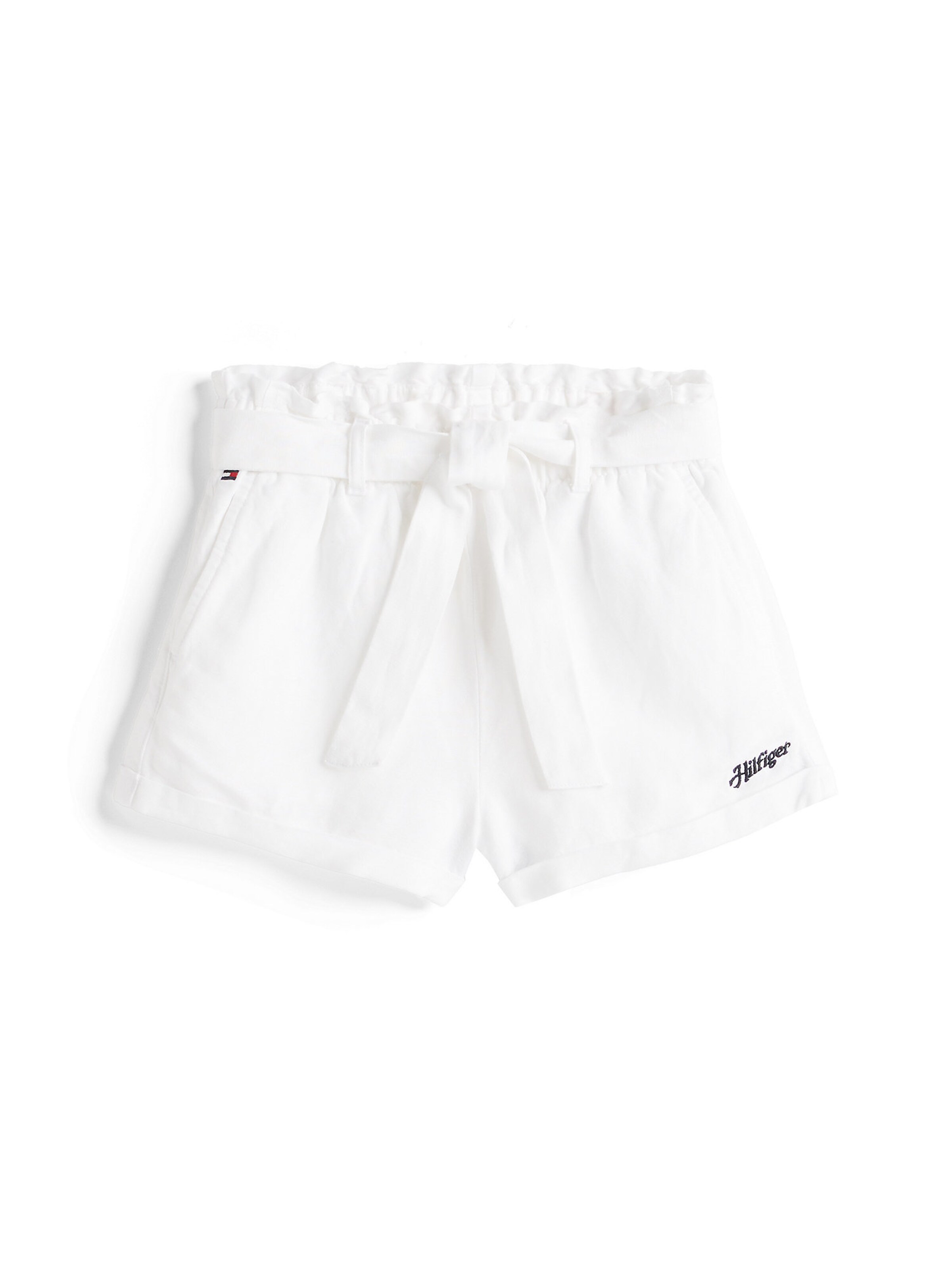 TOMMY HILFIGER Regular Trousers in White: front