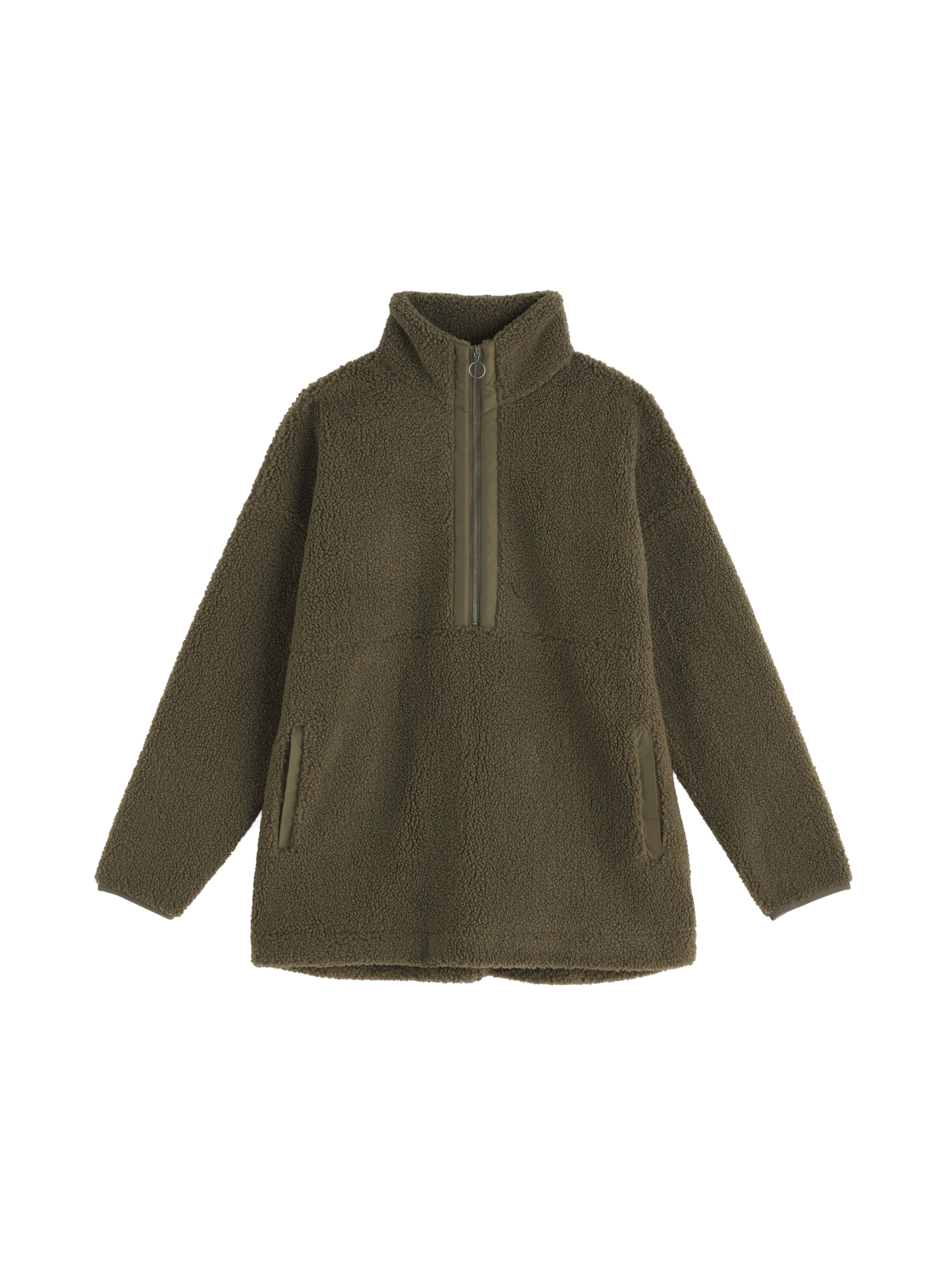 Veste en polaire 'Barnaloft' Seasalt Cornwall en vert : devant