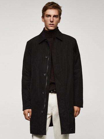 Manteau mi-saison 'BONET' MANGO MAN en noir : devant