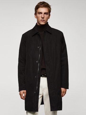 MANGO MAN Between-Seasons Coat 'BONET' in Black: front