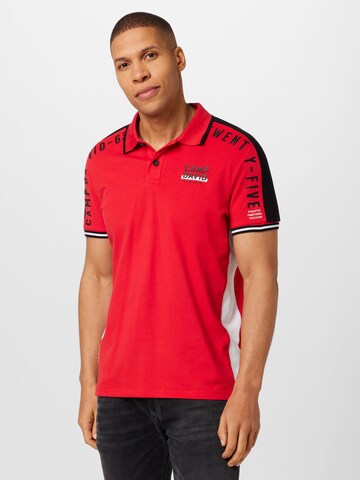 CAMP DAVID Poloshirt in Rot: predná strana