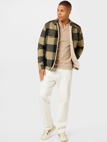 Regular fit Maglietta 'JJESplit' di JACK & JONES in beige