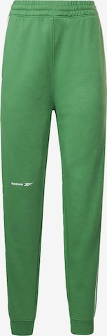 Pantaloni sportivi di Reebok in verde: frontale