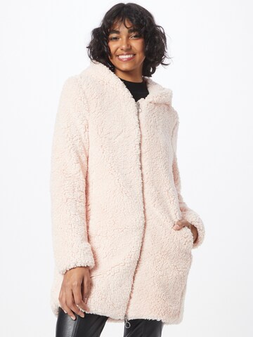 Urban Classics Between-Seasons Coat in Pink: front