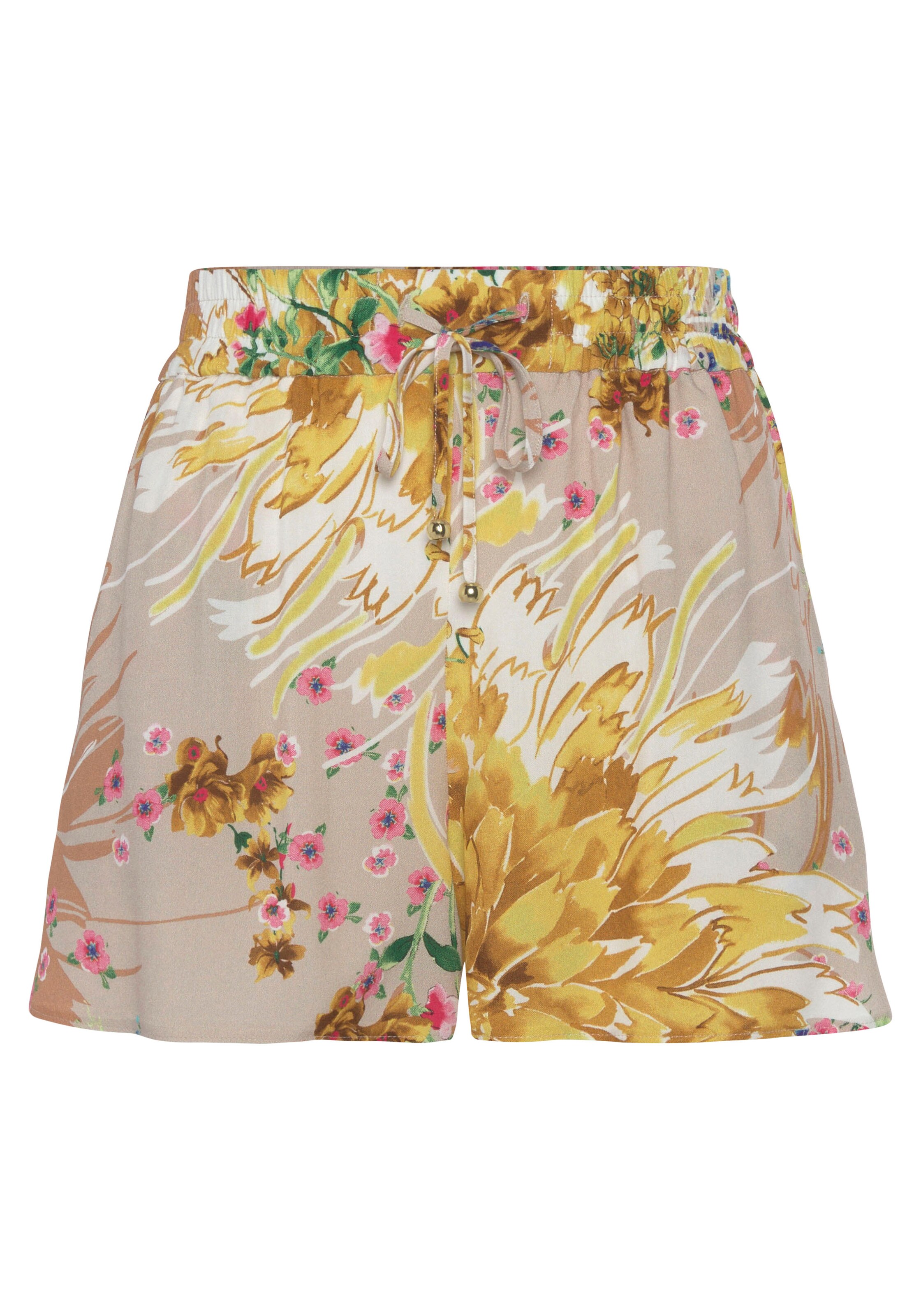 LASCANA Szabványos Nadrág - rózsaszín: elől