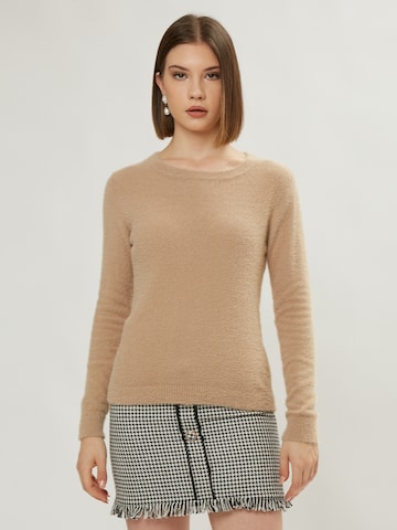 Influencer Sweater in Beige: front