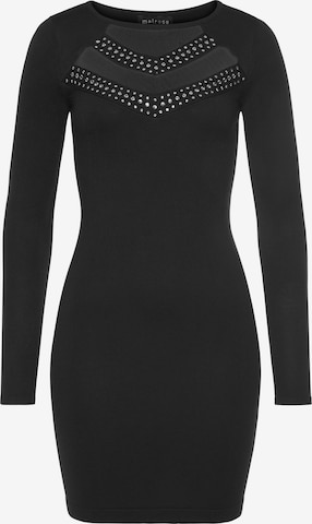 MELROSE Evening Dress in Black: front