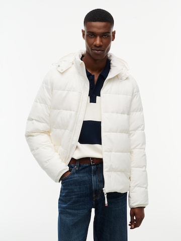 TOMMY HILFIGER Prehodna jakna | bela barva: sprednja stran