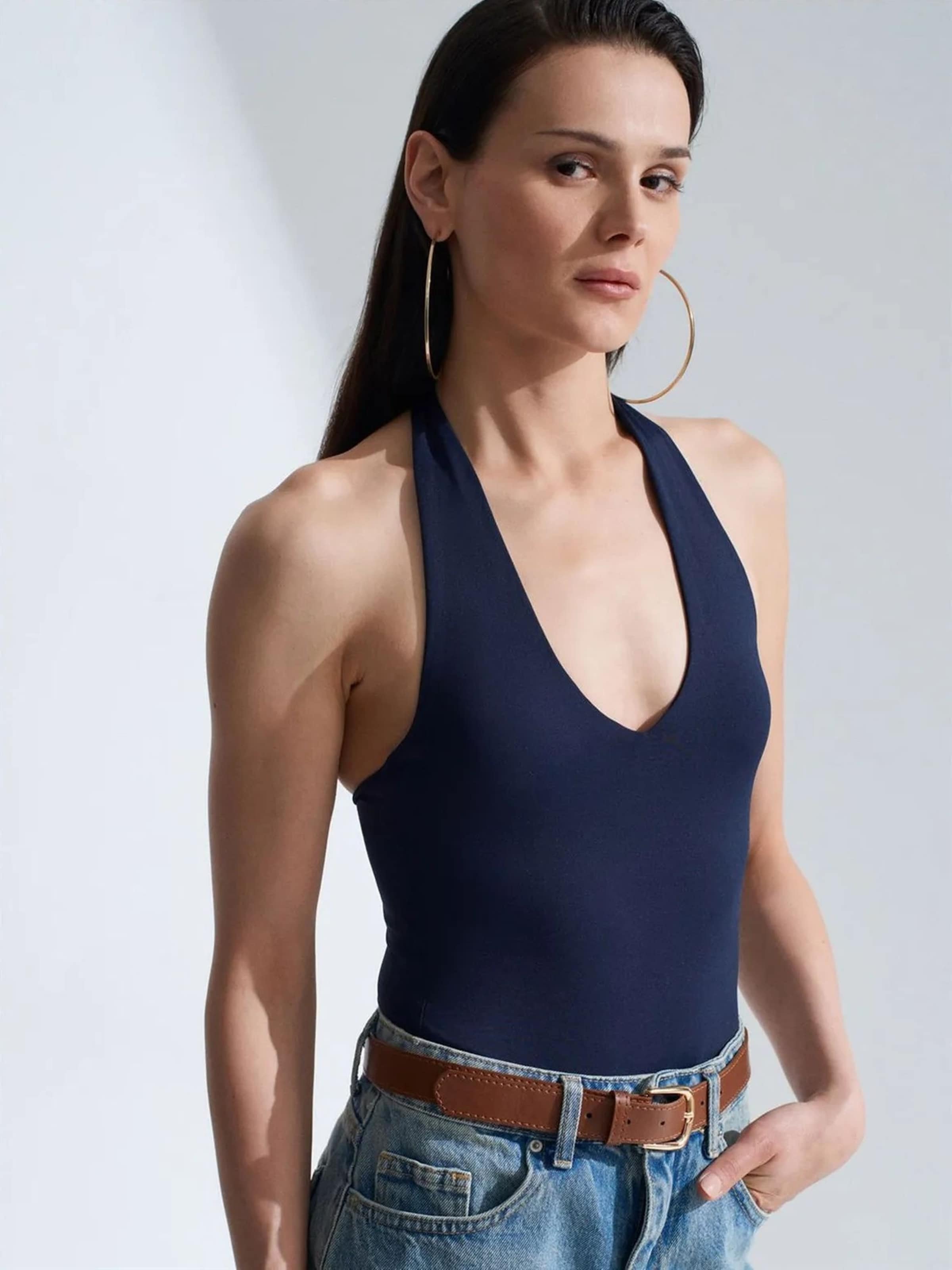 Dilvin Blouse body in Blauw