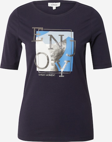 T-shirt s.Oliver en bleu : devant