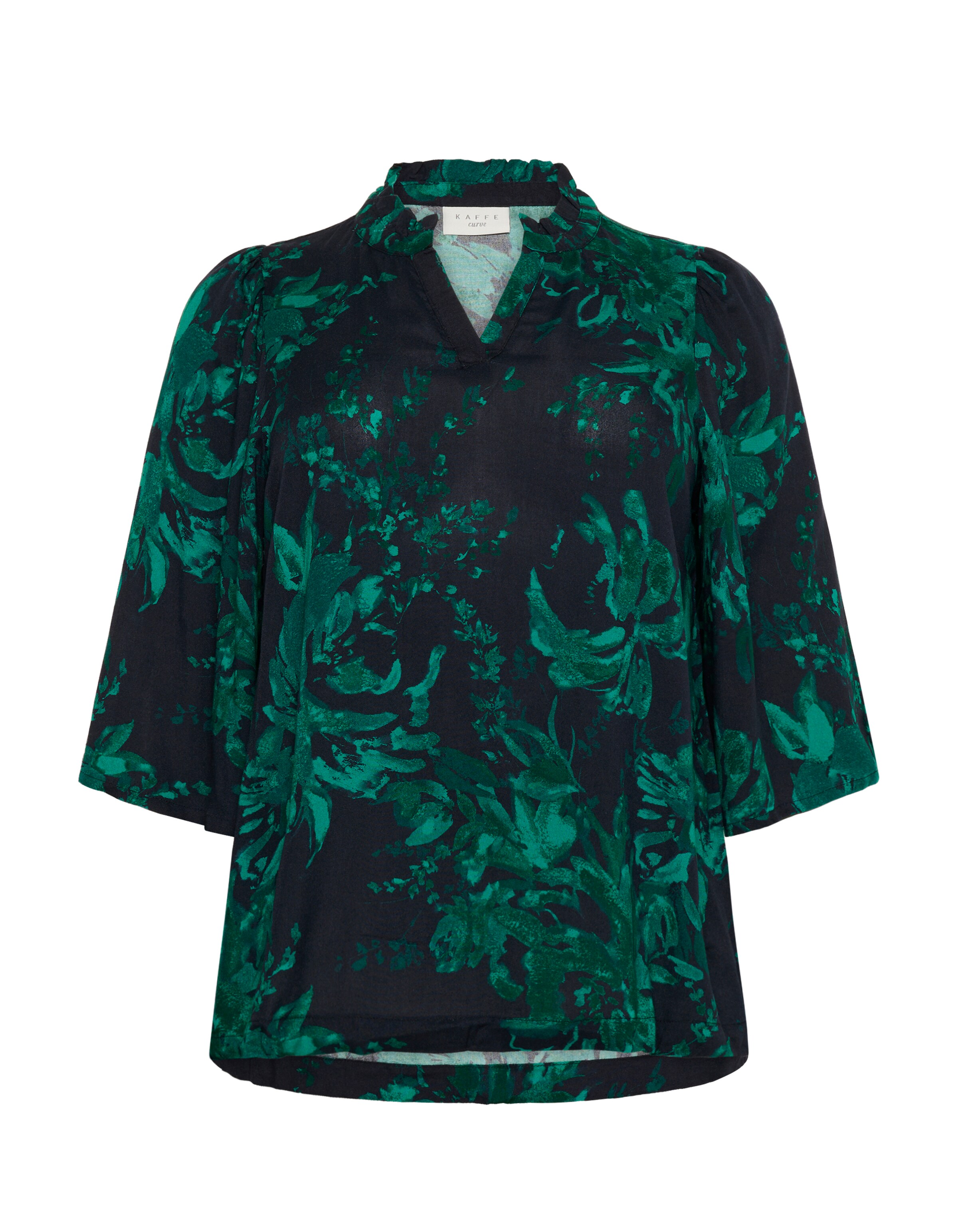 KAFFE CURVE - Blusa &#x27;KC Mona&#x27; em preto: frente