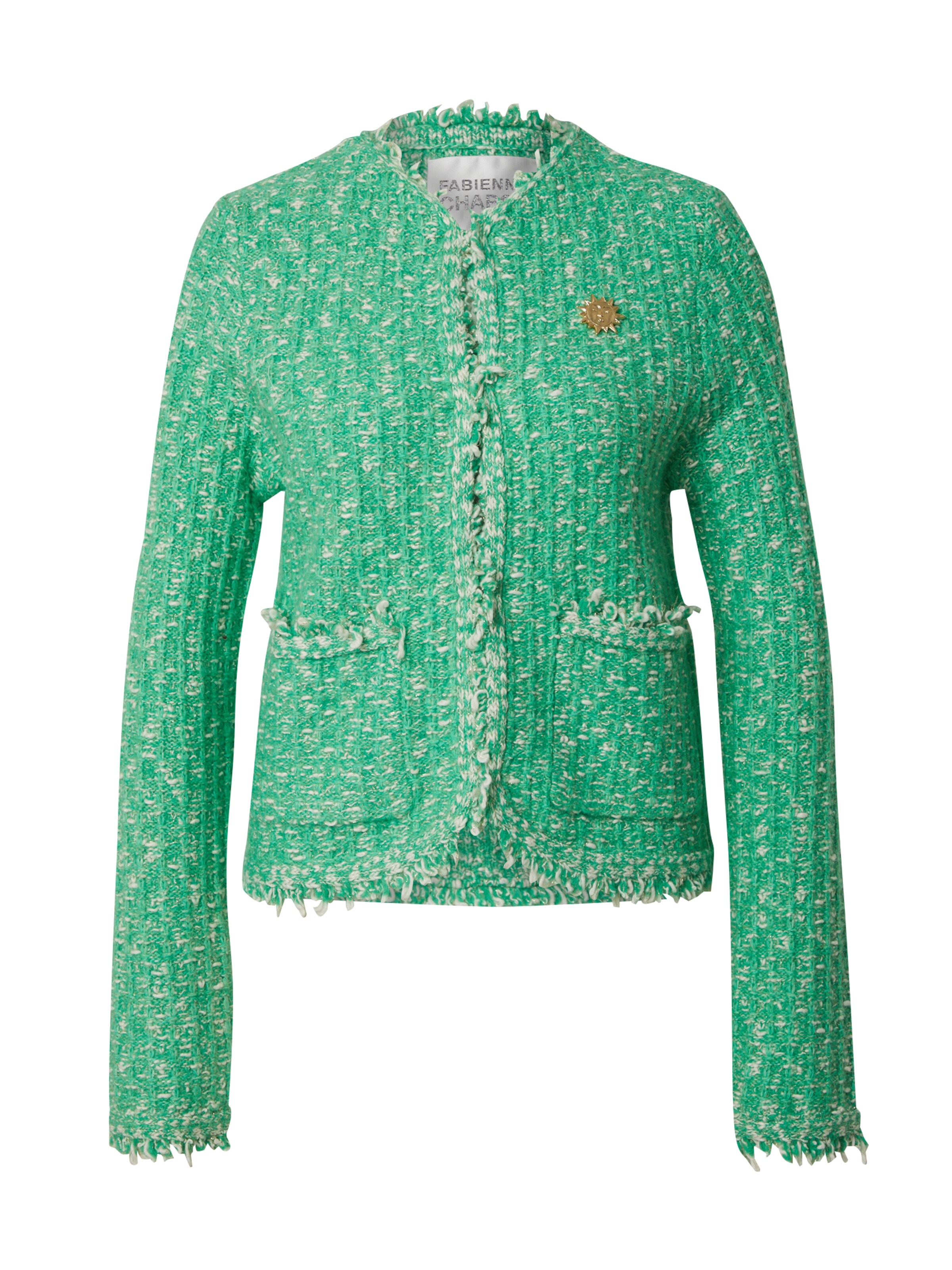 Fabienne Chapot Strickjacke 'Joshua' in Grün: Vorderseite