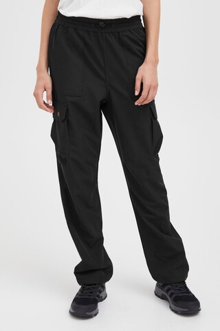 North Bend Loose fit Cargo Pants in Black: front