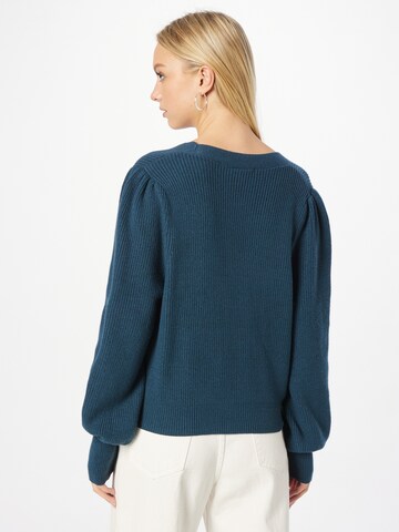 QS Knit Cardigan in Blue