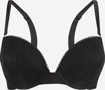 ETAM Push-up BH 'ASTRALE' i svart: forside