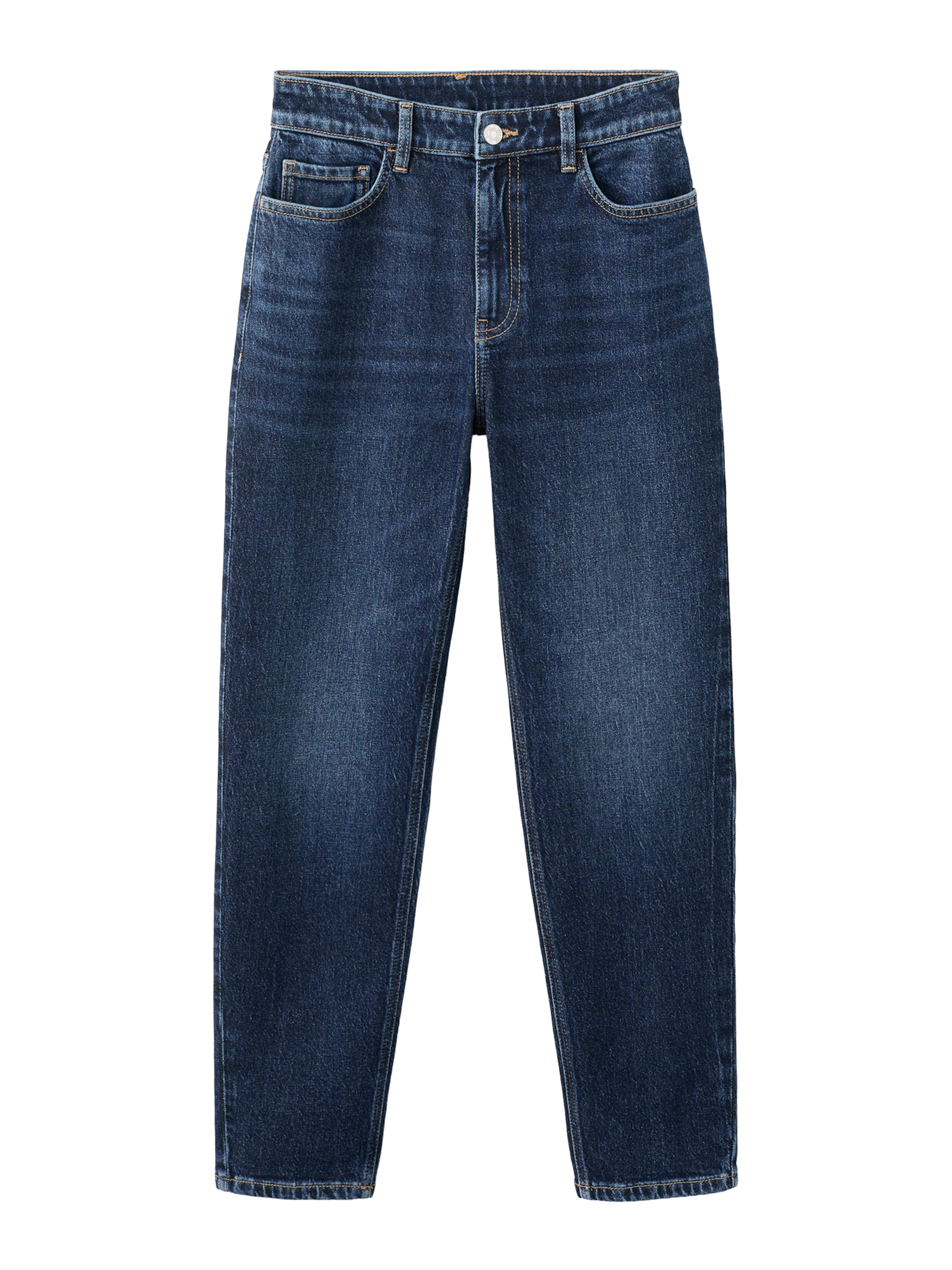 MANGO Слим фит Дънки 'NEWMOM' в синьо: отпред