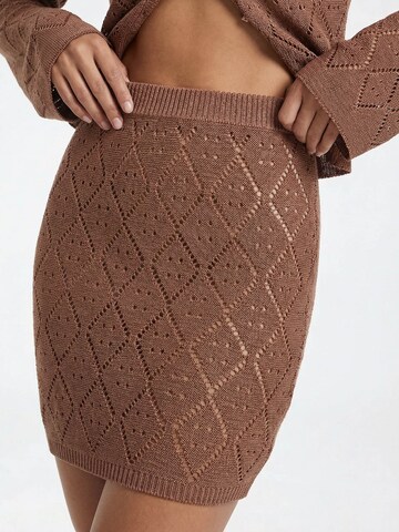 Jupe MYLAVIE by Sarah Harrison en marron