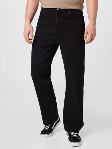 WEEKDAY Loosefit Jeans 'Galaxy Hanson' i svart: framsida