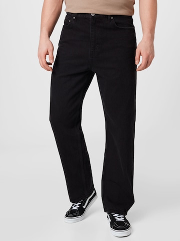 WEEKDAY Loose fit Jeans 'Galaxy Hanson' in Black: front