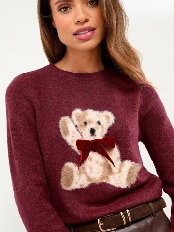 Lipsy Svetr – červená