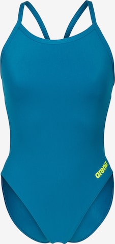 ARENA Bustier Uimapuku 'TEAM CHALLENGE SOLID' värissä sininen: etupuoli
