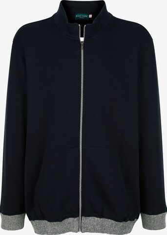 Boston Park Zip-Up Hoodie in Blue: front