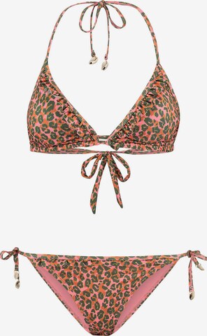 Triangle Bikini 'LIZ' Shiwi en rose : devant