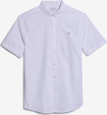 balts FARAH Slim fit Krekls 'Brewer': no priekšpuses