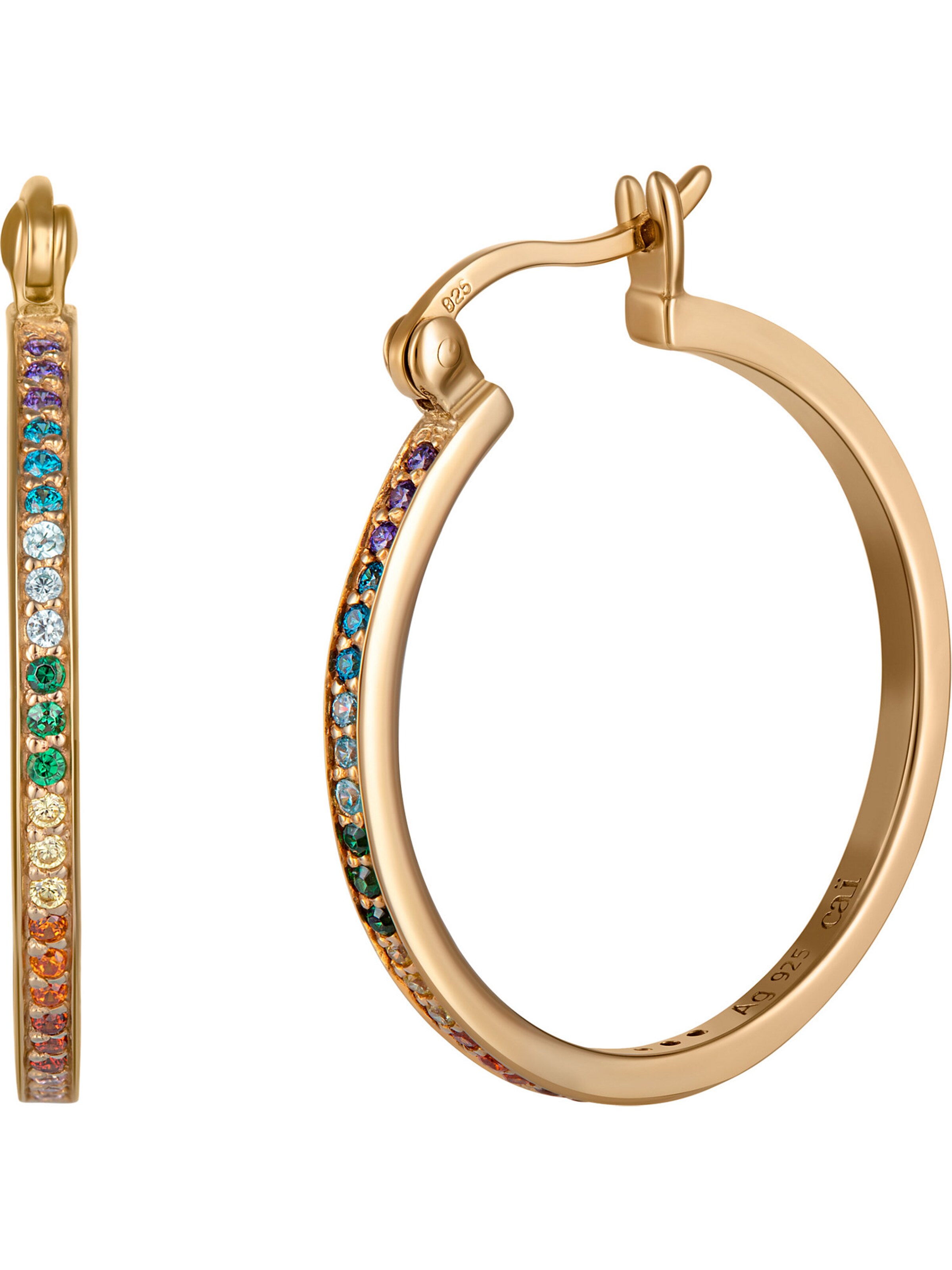caï Earrings in Gold: front