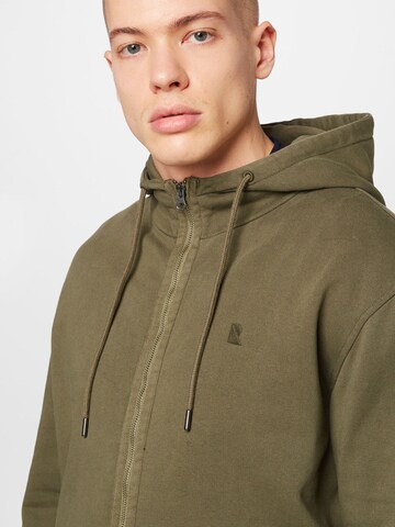 recolution Zip-Up Hoodie 'Spruce' in Green