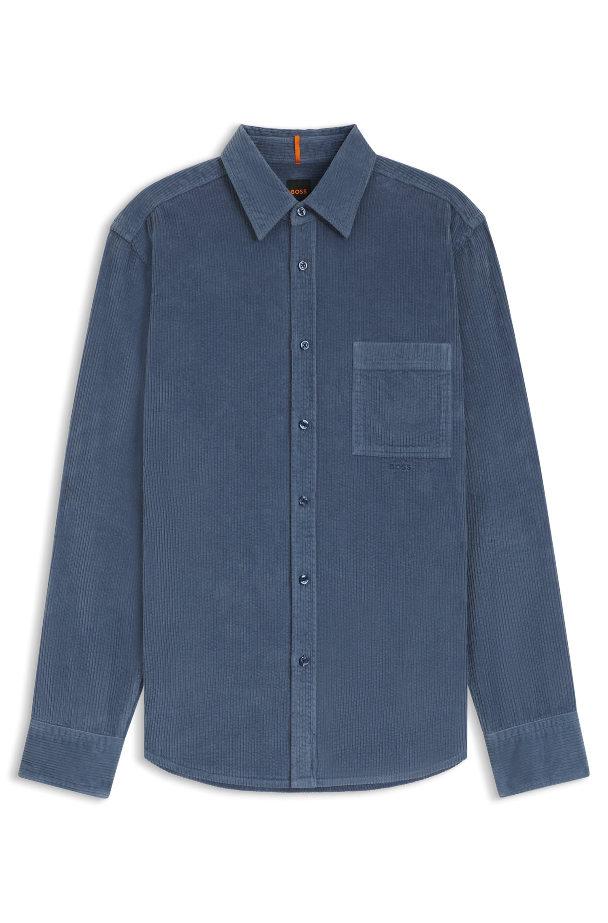 Coupe regular Chemise BOSS en bleu : devant