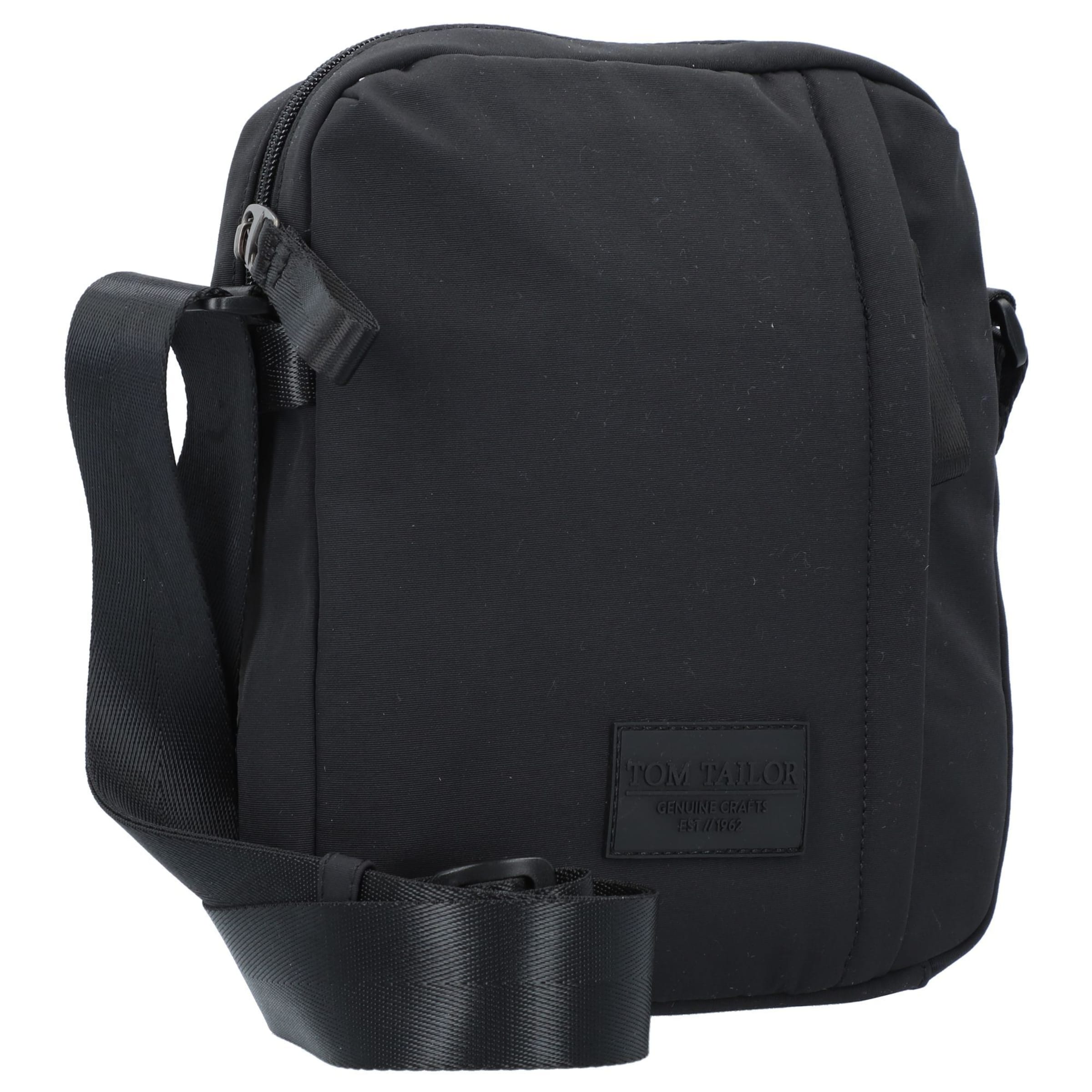 TOM TAILOR Schoudertas 'Boston' in Zwart