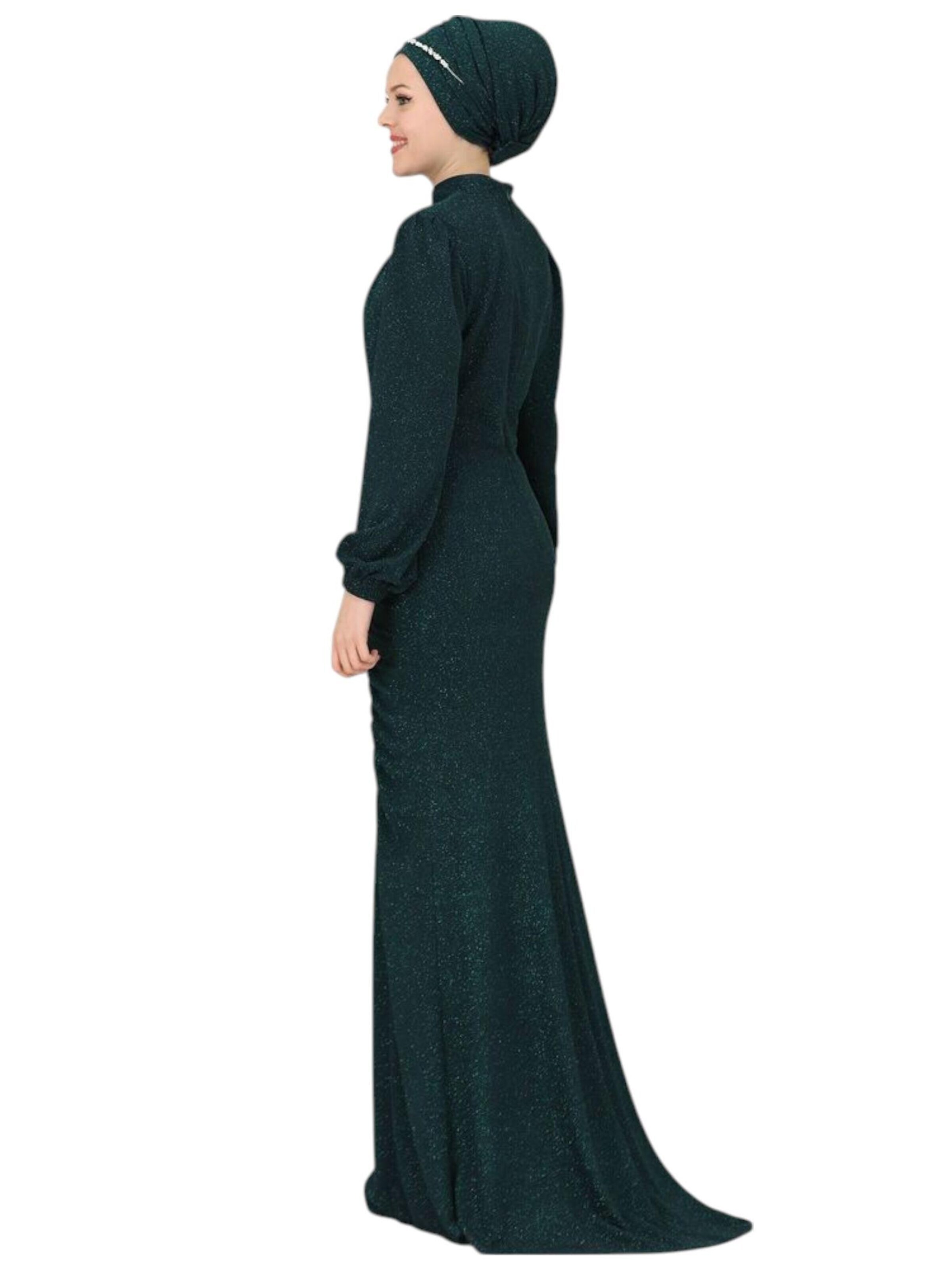 fashionshowcase - Vestido de noche 'RÜYA' en verde