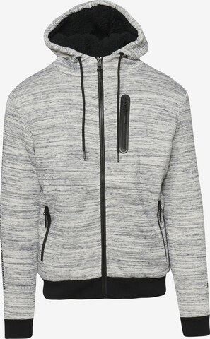 KOROSHI Sweat jacket in Grey: front