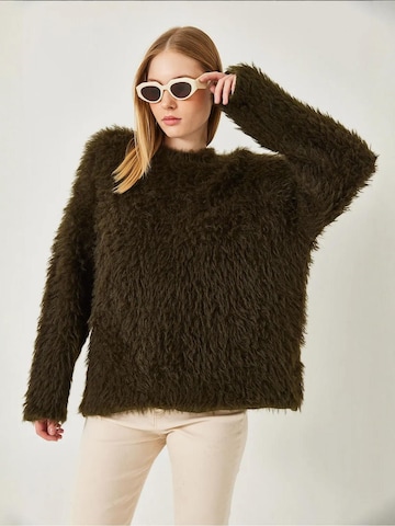 Pull-over oversize Bianco Lucci en vert