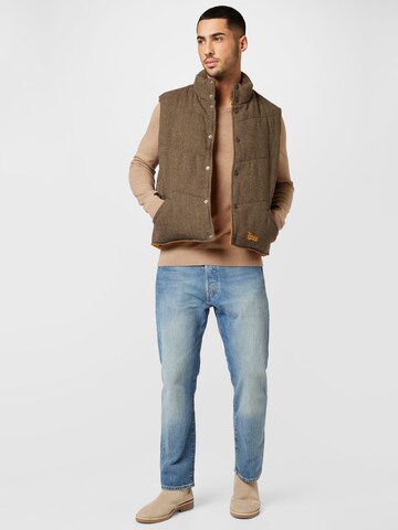 LEVI'S ® - Colete 'Natoma Vest' em castanho