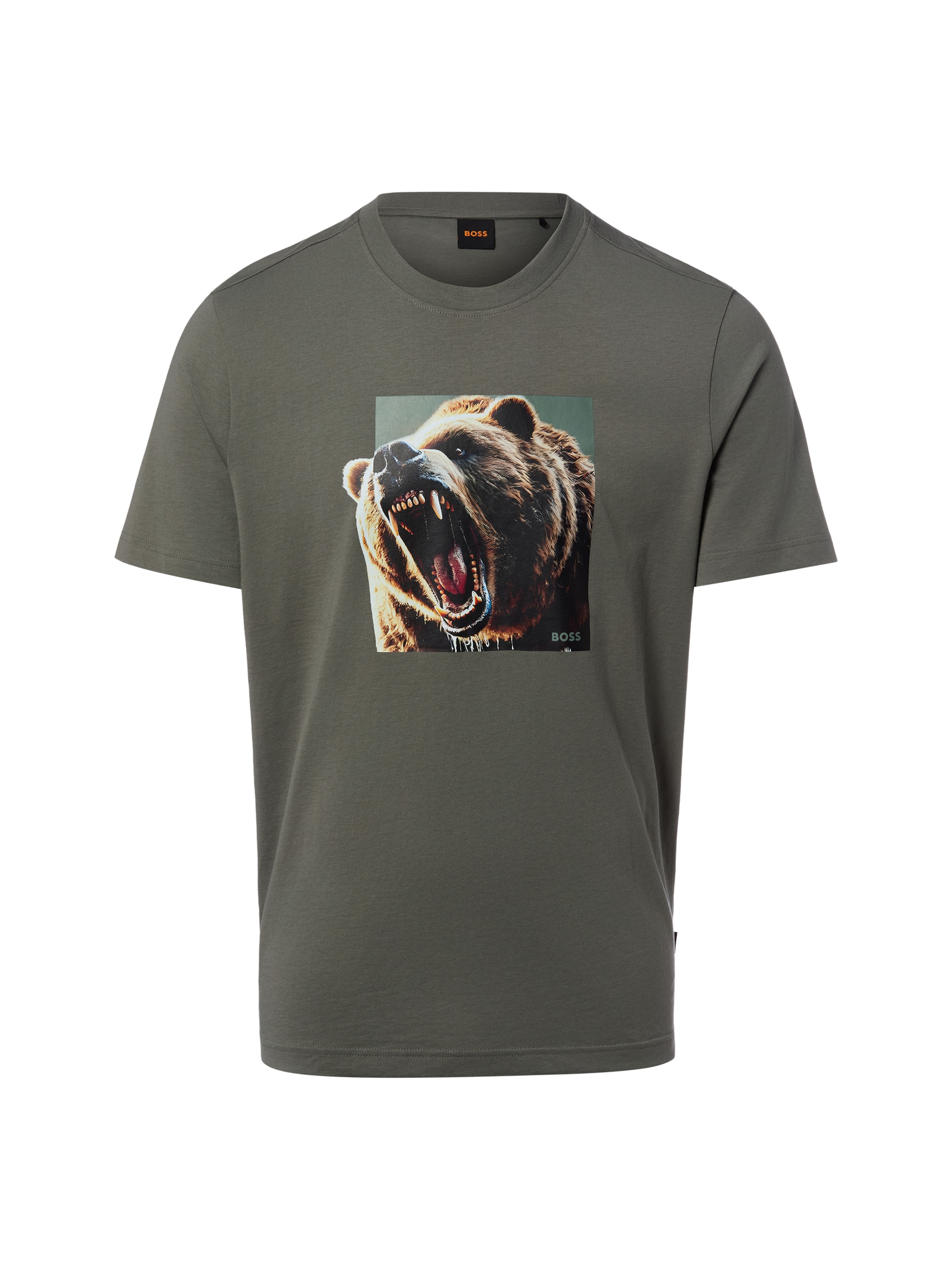 BOSS T-Shirt 'Dobermann' in Grau: Vorderseite