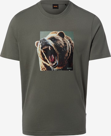 BOSS T-Shirt 'Dobermann' in Grau: Vorderseite