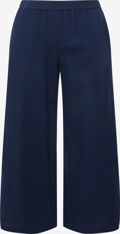 Pantalon Ulla Popken en bleu : devant