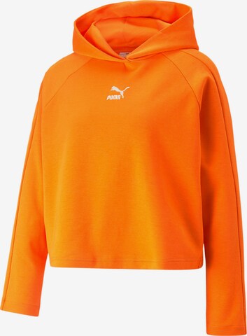 Sweat-shirt 'T7 Dk' PUMA en orange : devant
