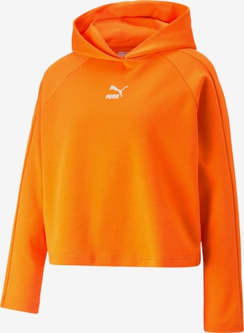 PUMA Sweatshirt 'T7 Dk' in Orange: front