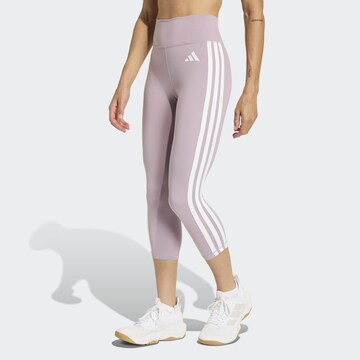 ADIDAS PERFORMANCE Skinny Workout Pants 'Optime Essentials' in Pink