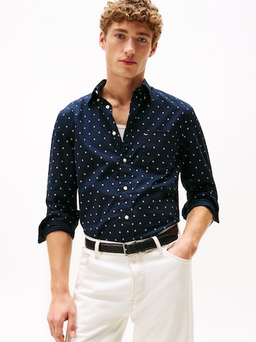 TOMMY HILFIGER Regular fit Ing 'FLEX' - kék: elől