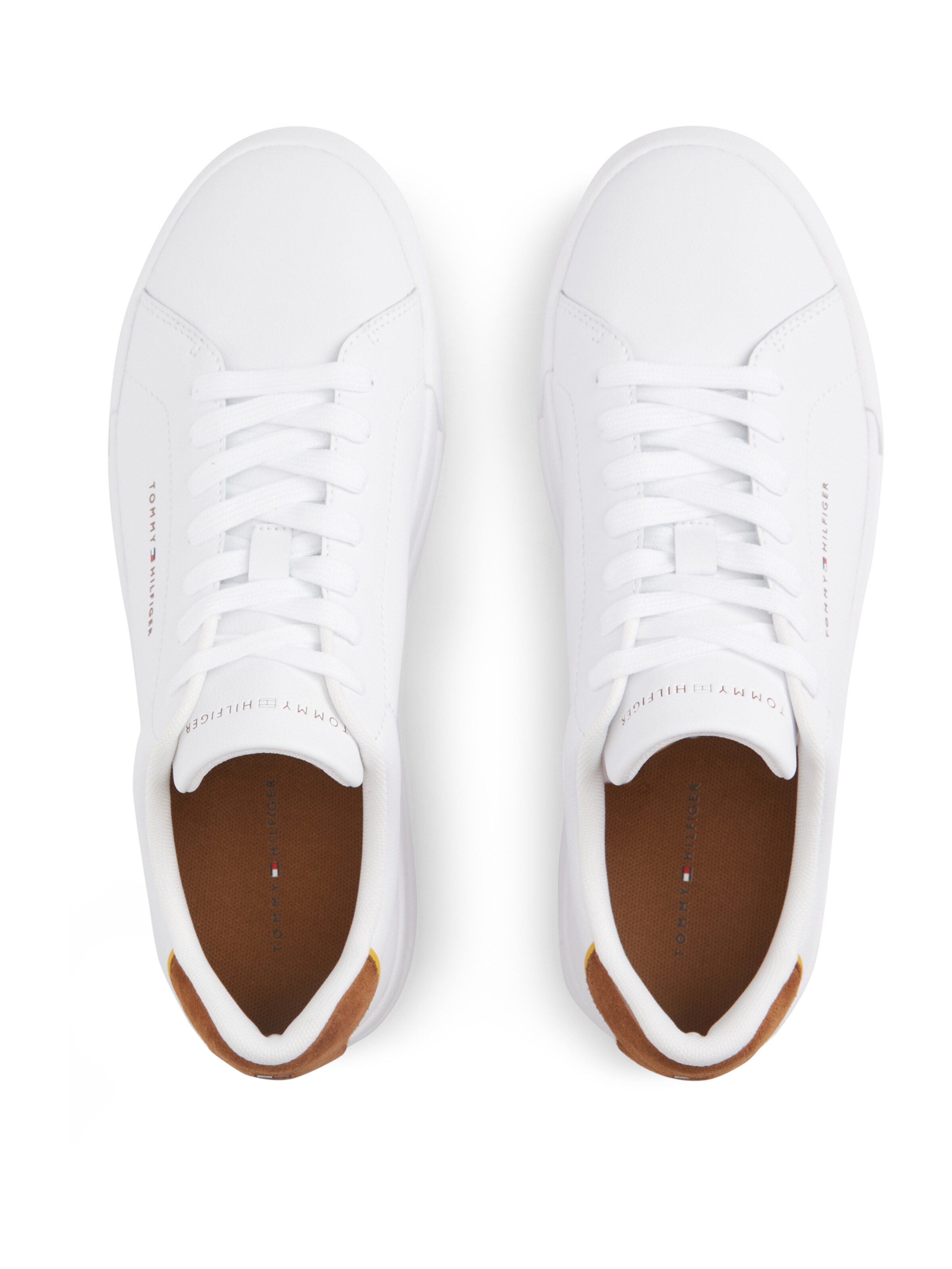 TOMMY HILFIGER Rövid szárú sportcipők 'COURT ESS' - fehér