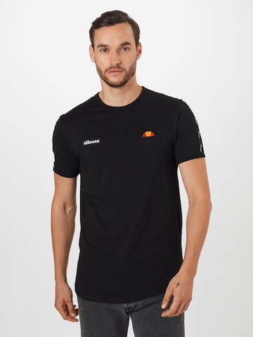 juoda ELLESSE Standartinis modelis Marškinėliai 'Fedora': priekis