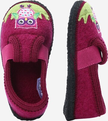 BECK Slippers 'Eule' in Pink