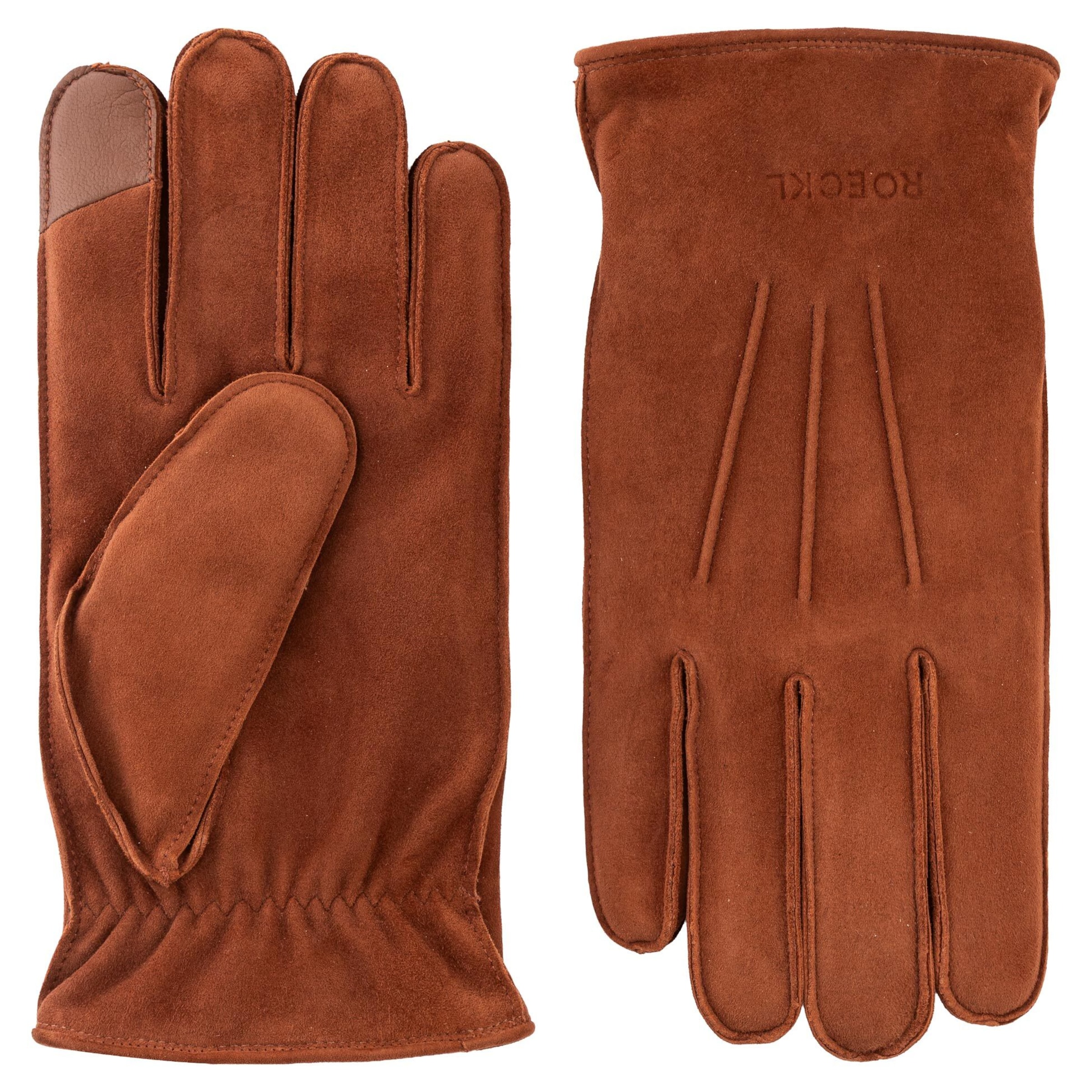 Roeckl Vingerhandschoenen ' HUDSON ' in Bruin: voorkant