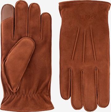 Roeckl Vingerhandschoenen ' HUDSON ' in Bruin: voorkant