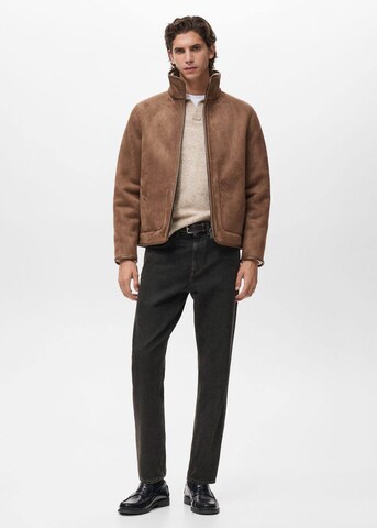 MANGO MAN Between-Season Jacket 'Viggo' in Brown