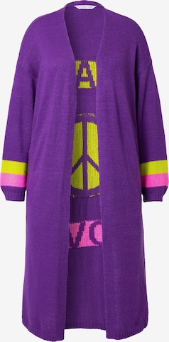 Angel of Style Strickjacke in Lila: Vorderseite